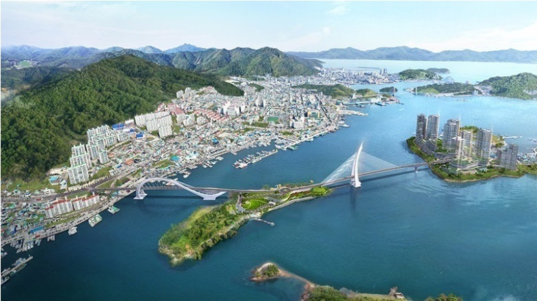 ▲경도해양관광단지 조감도