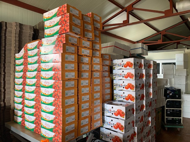 ▲농산물 직거래 택배비 지원 사업으로 택배비용의 50%를 지원받을 수 있다