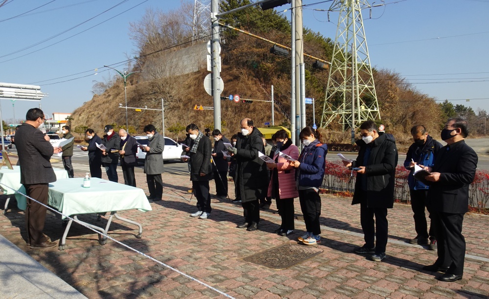 ▲여수출입국관리사무소 외국인보호실 화재참사 추모예배 모습