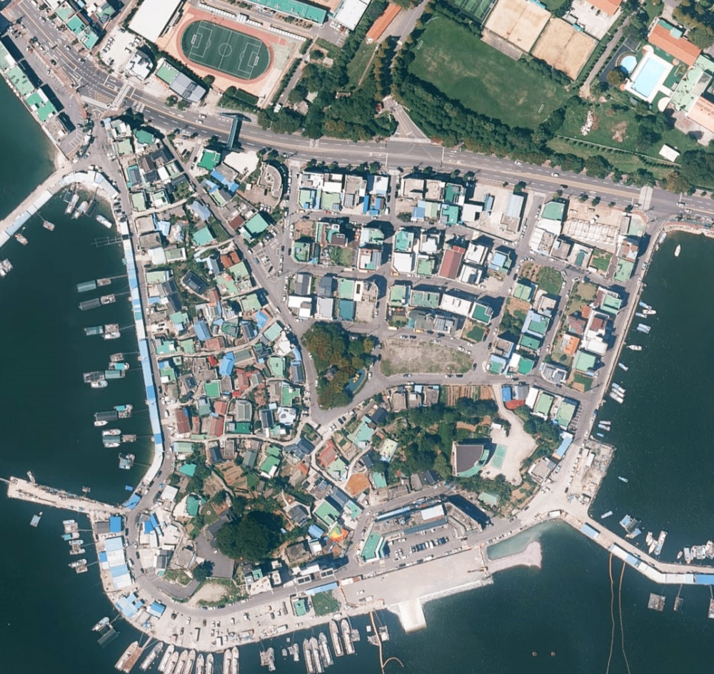 ▲사업 완료한 대상지역인 소호동 항호마을 일원