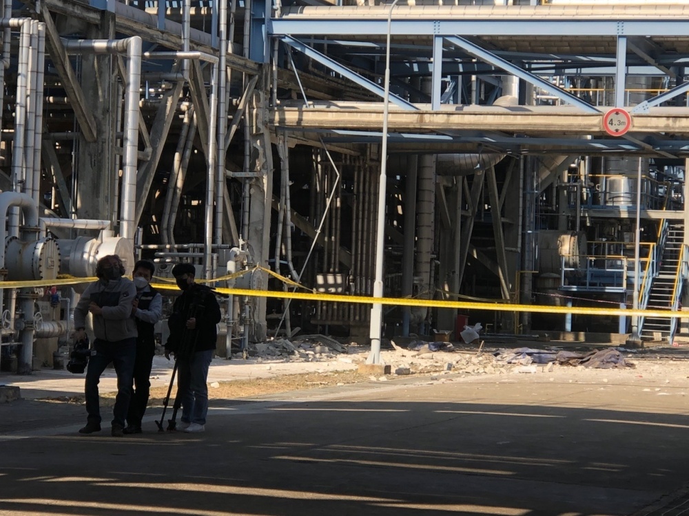 ▲여천NCC 3공장 폭발사고 현장