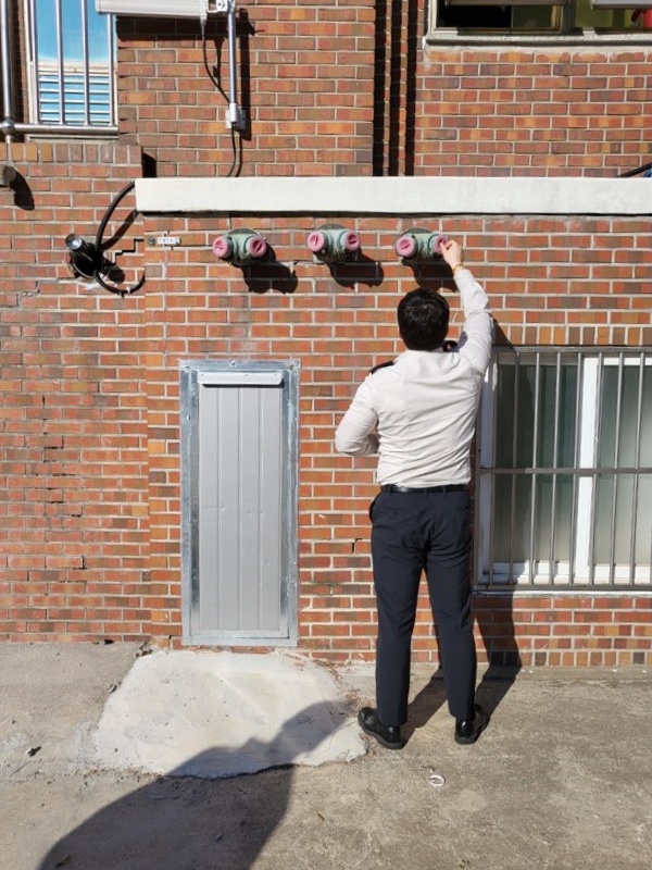 ▲소방특별조사 및 비대면 자율안전점검 모습