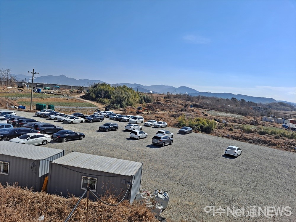 ▲ 여수공항 제3주차장이다. 여수시 율촌면 신풍리 426-36번지다. ⓒ조찬현