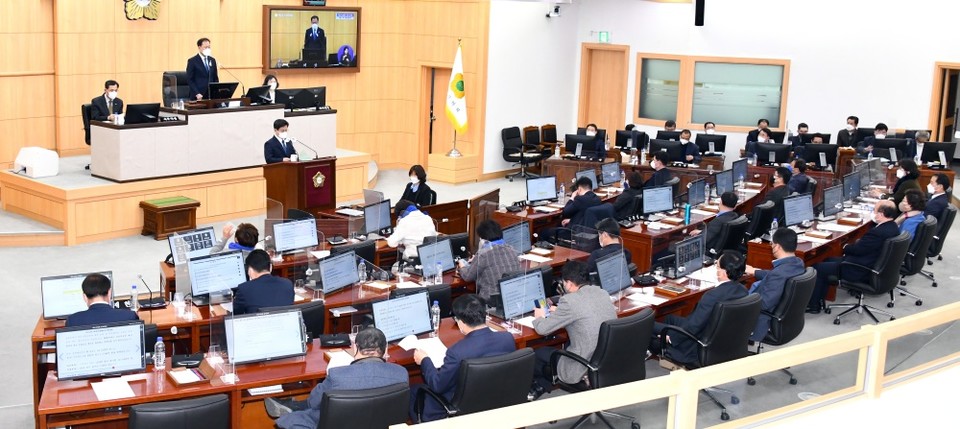 ▲제218회 여수시의회 임시회