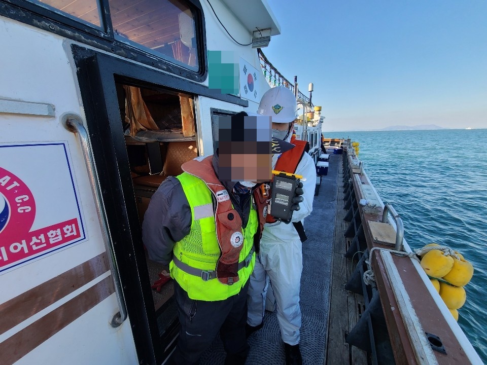 ▲음주측정 모습