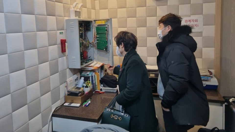 ▲여수소방서 민간전문가 합동 소방안전 컨설팅 모습