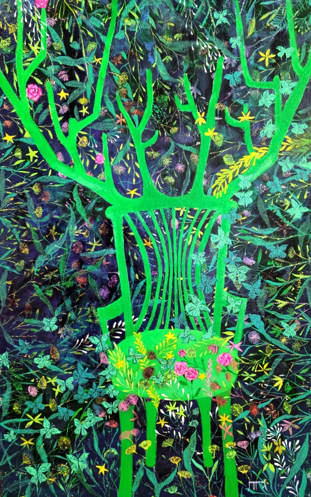 ▲장연희, 쉼(116.7x72.7cm, 캔버스에 아크릴)