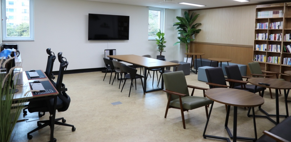 ▲스마트워크 카페 내부