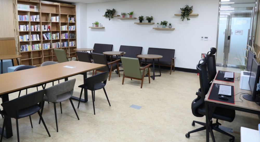 ▲스마트워크 카페 내부