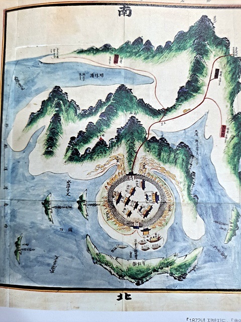 ▲흥양현여도진지도에 그려진 여도진 모습 ⓒ오문수