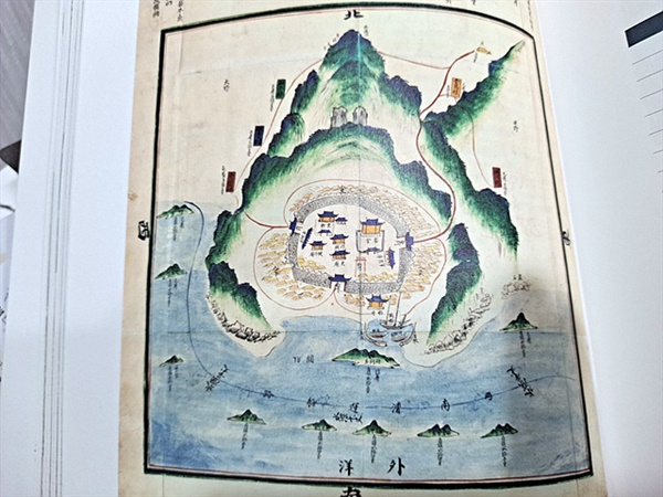 ▲  1872년 지방지도에 그려진  모습 ⓒ 오문수