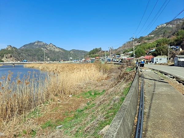 ▲흥양현 선소가 있었던 도화면 덕흥 마을 인근이 매립되어 옛 모습을 찾아볼 수 없다  ⓒ오문수