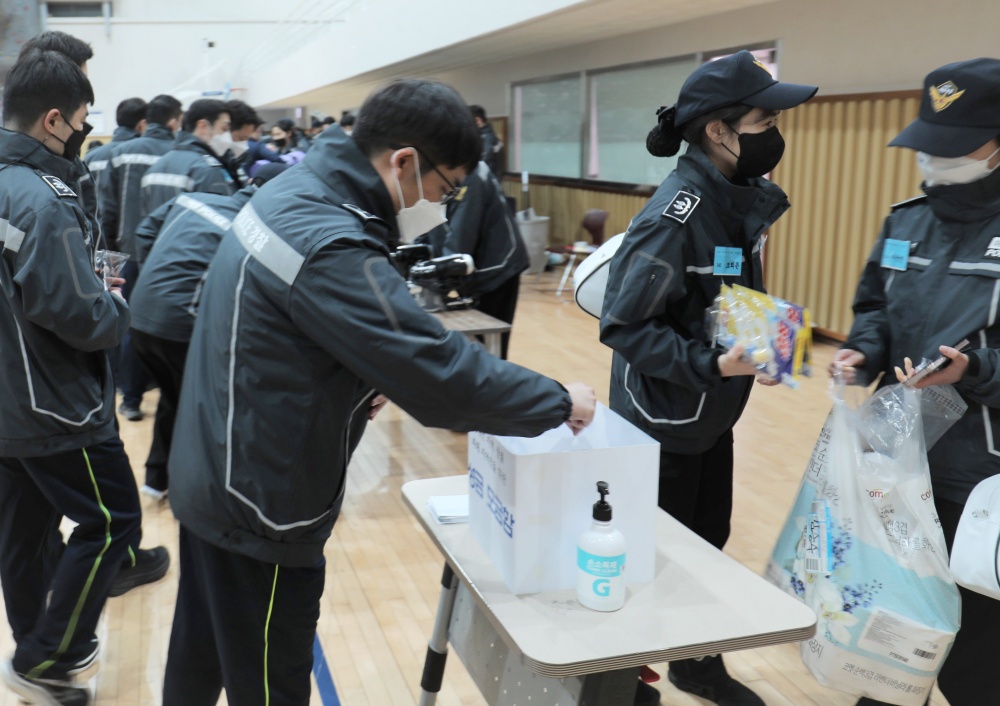 ▲산불피해 이재민 돕기 플리마켓 현장