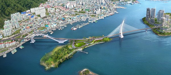 ▲경도 진입도로 조감도