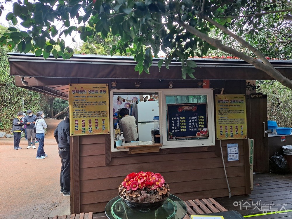 ▲동박새꿈정원이다. 정원지기는 “오동도에서 가장 따뜻한 곳에 위치해 있어서 동백꽃이 제일 예쁘게 많이 피는 곳이에요.”라고 했다.  ⓒ조찬현