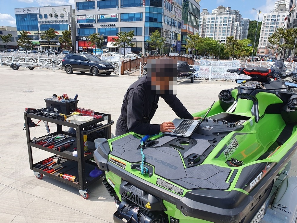 ▲수상레저기구 무상점검 모습