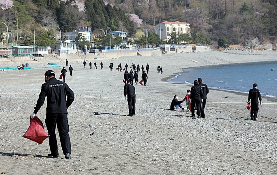 ▲연안정화활동 모습