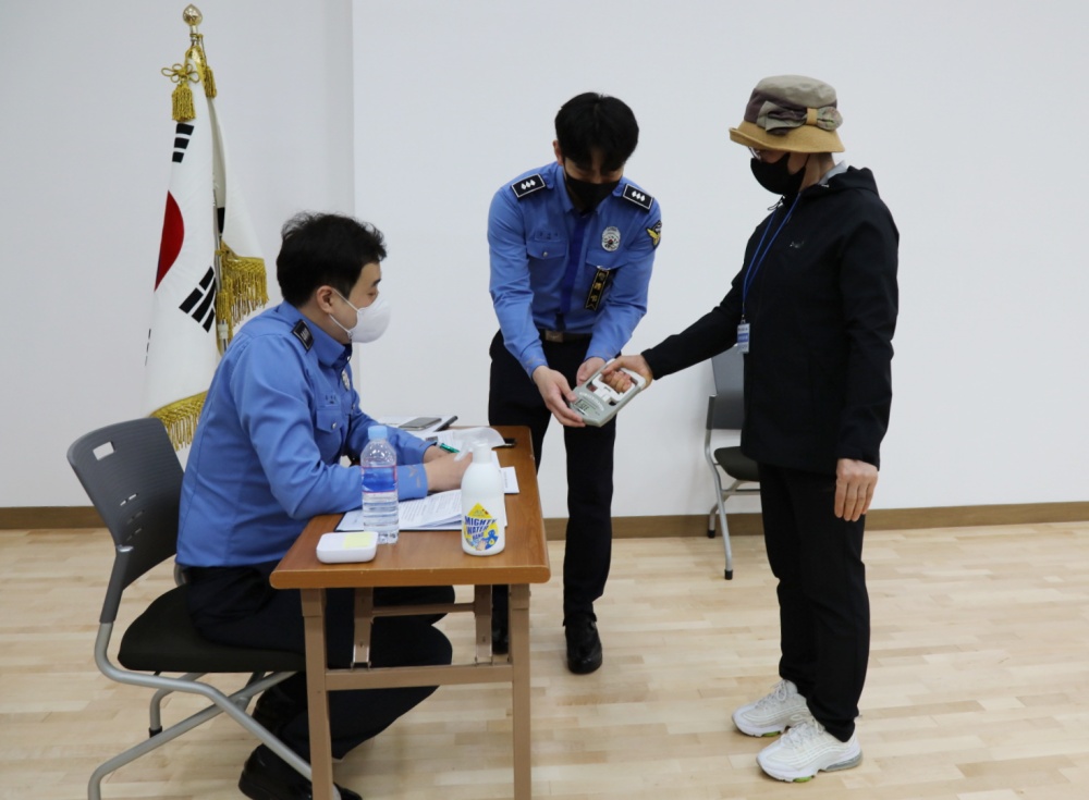 ▲연안안전지킴이 선발시험 현장