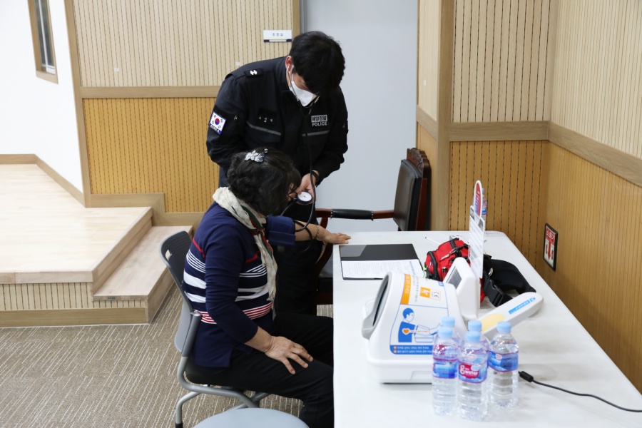 ▲연안안전지킴이 선발시험 현장