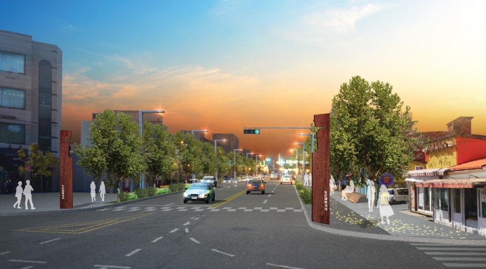  동문로 일원에 2024년까지 ‘공공디자인 특화거리’가 조성된다.