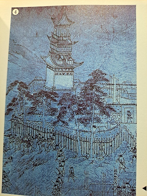 ▲정유재란 당시 순천왜교성 안에 있던 천수각 모습으로 일본군 수장이 머문 곳이다  ⓒ순천시