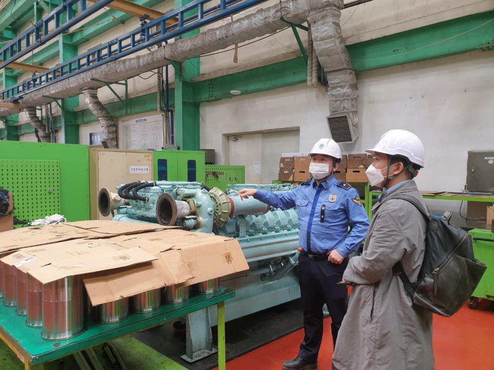 ▲ 충남 천안 직무교육훈련센터 실습교육현장을 찾은 여수해경교육원