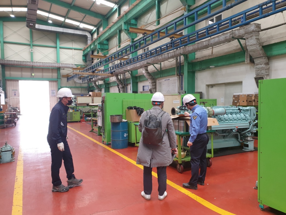 ▲ 충남 천안 직무교육훈련센터 실습교육현장을 찾은 여수해경교육원