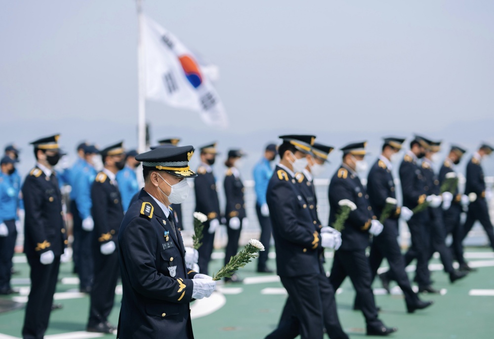 ▲ 여수해경교육원 바다로함 ‘임진왜란 3대 해전지’ 해상순례