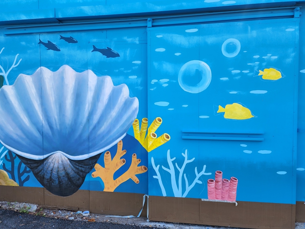 ▲ 월호도 상괭이벽화  ⓒ박근호