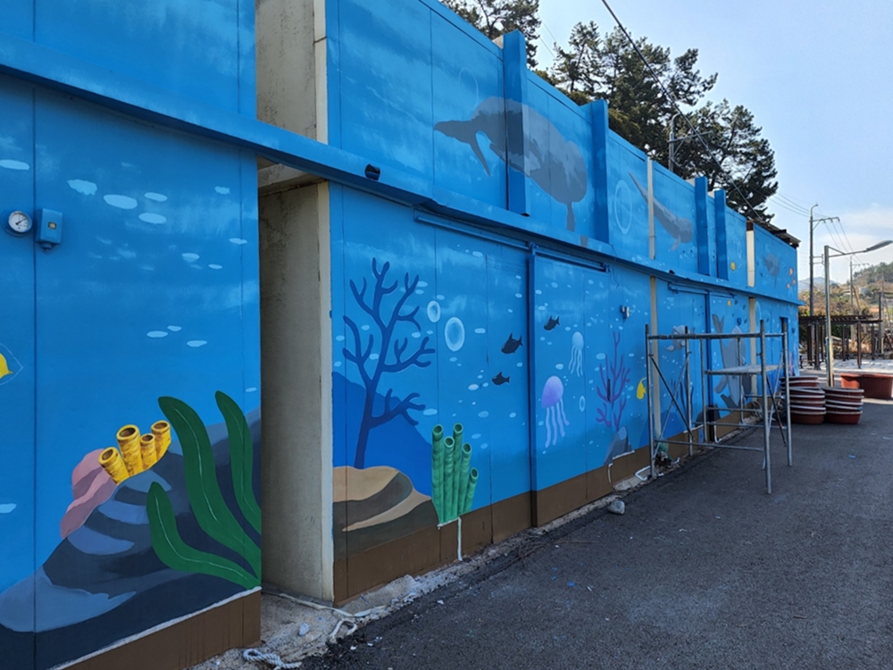 ▲ 월호도 상괭이벽화  ⓒ박근호