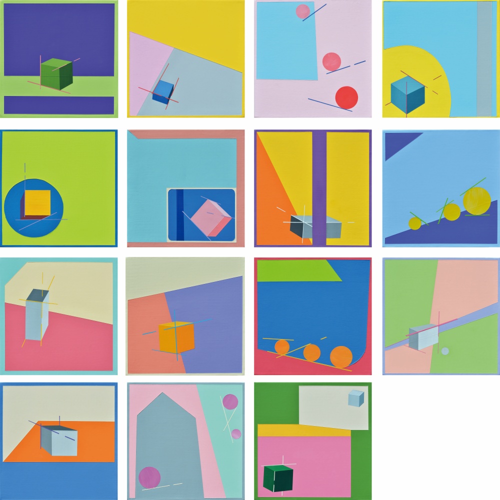 ▲송하영, 보통의 존재15 (18x18cm, 캔버스에 아크릴)