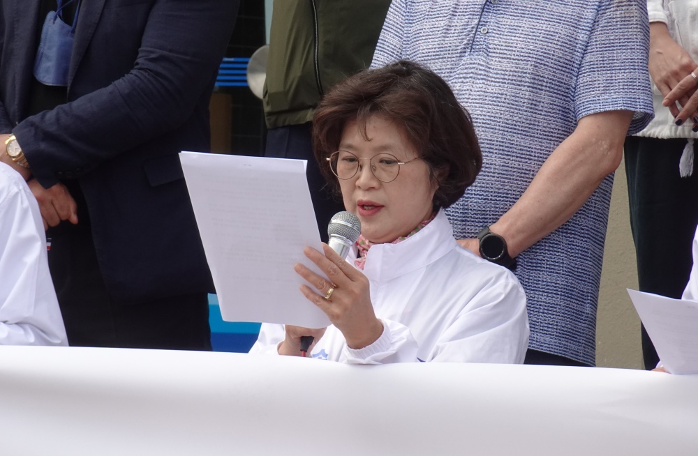 ▲ 송재향 여수시의원이 여수 민주당 지방의원 공천의 문제점을 짚었다.