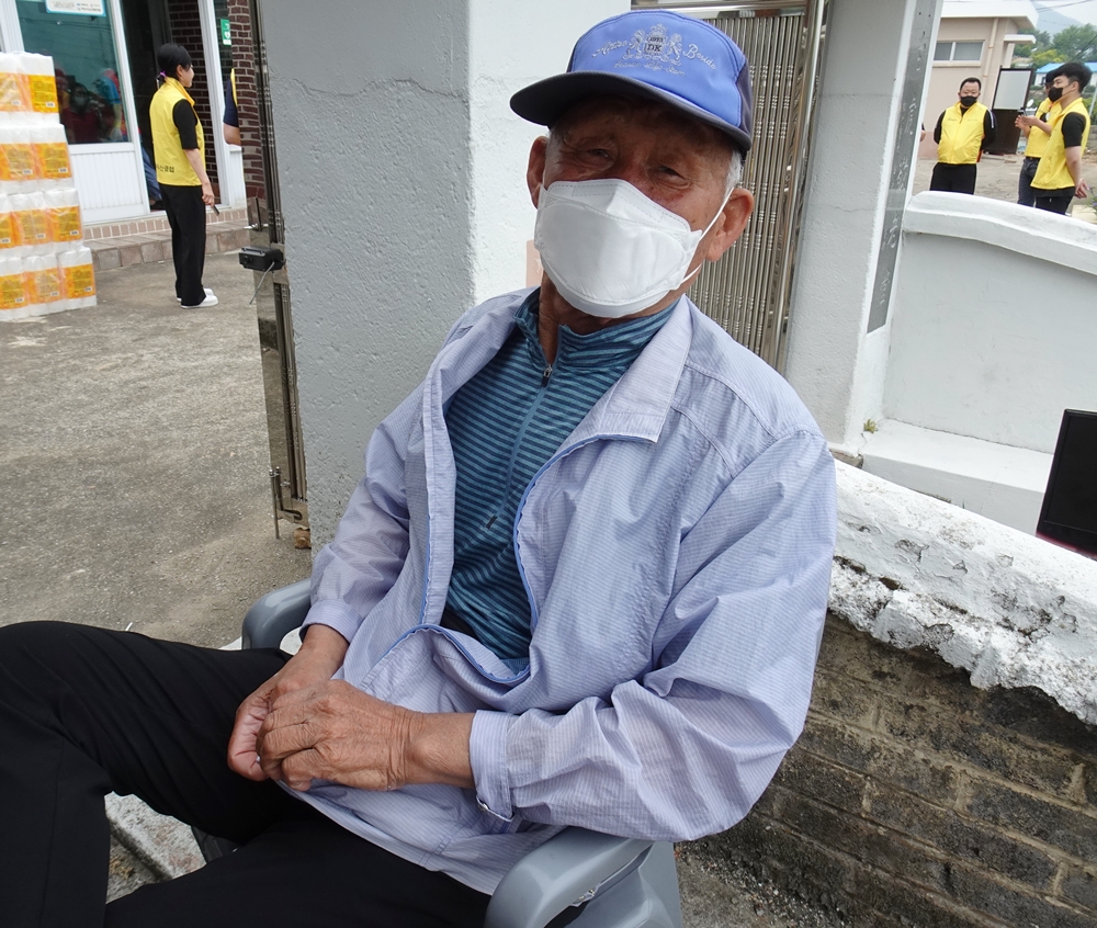 ▲백야도에서 농사를 짓는 이길남 어르신