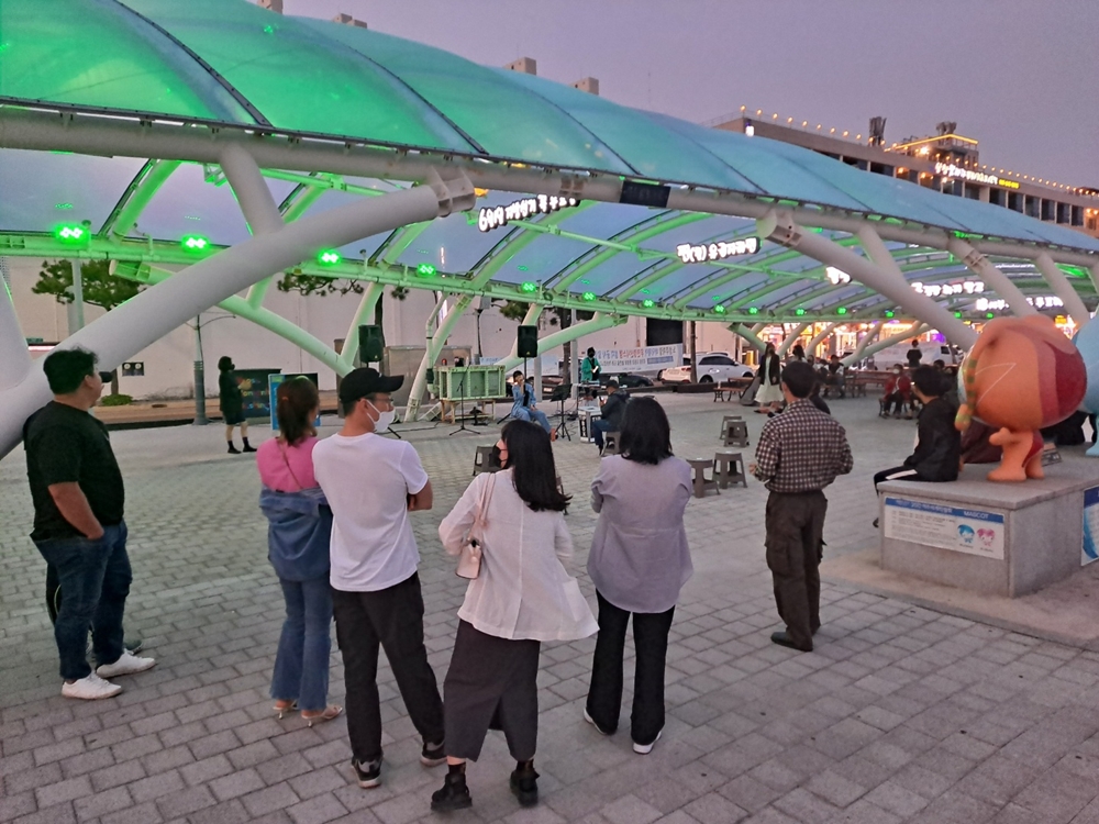 ▲ 해양공원 버스킹 현장  ⓒ조찬현