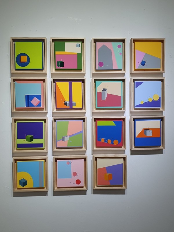 ▲  송하영.  보통의 존재 (18x18cm, 캔버스에 아크릴)