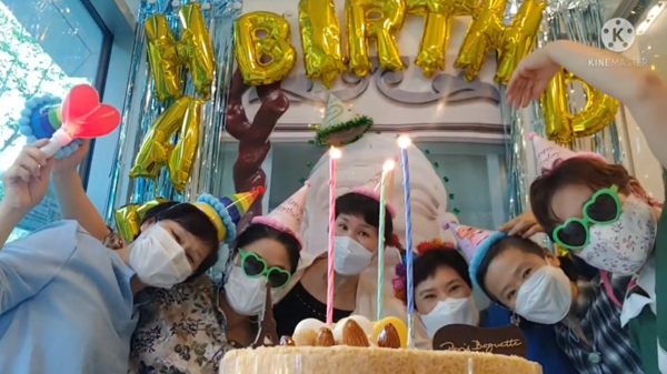 ▲  선도문화연구원 전북지부에서 ‘단군 할아버지 생신 축하 챌린지’를 했다.  2021년 사진