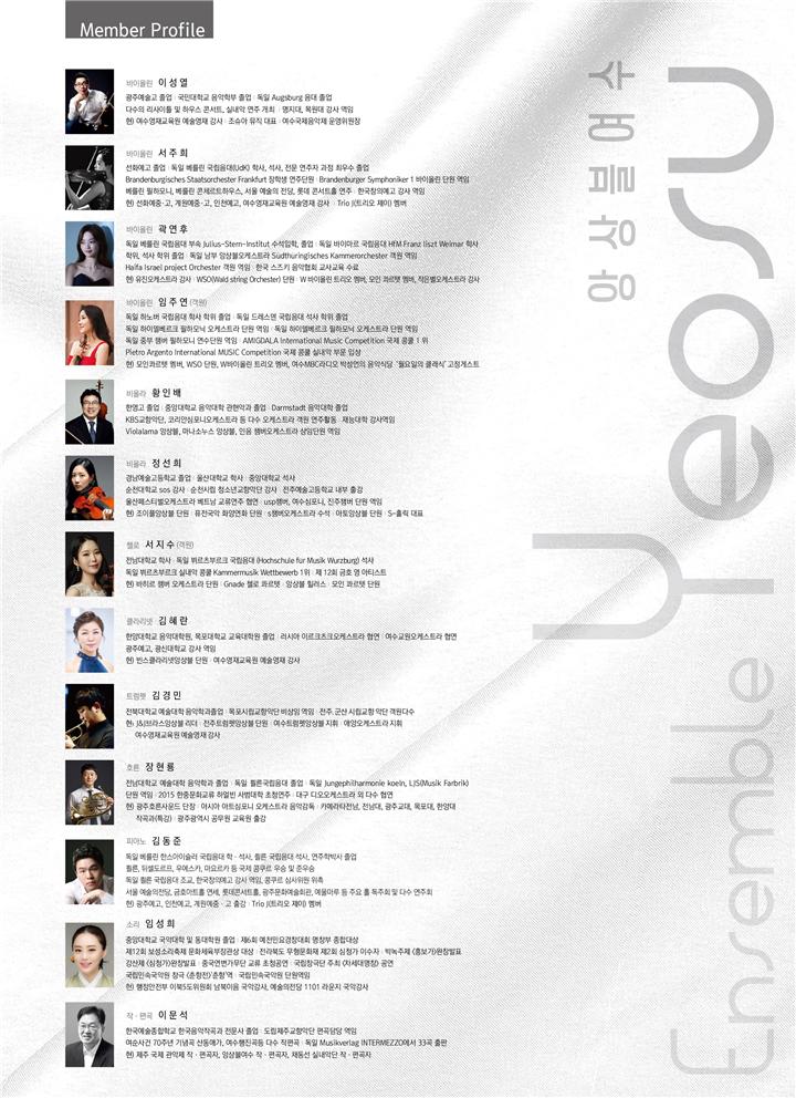 ▲ 출연자 프로필