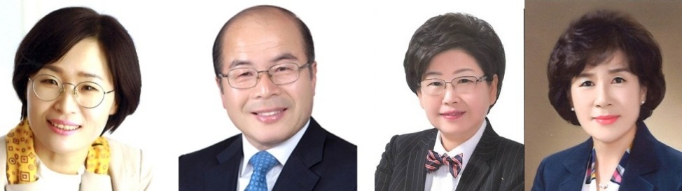 ▲ 여수시 마선거구 민덕희, 김행기, 백인숙, 이미경 ⓒ