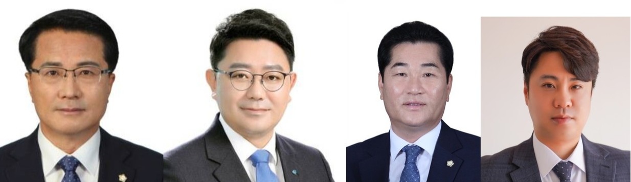 ▲ 여수시 자선거구 이선효, 최정필, 이찬기, 이석주