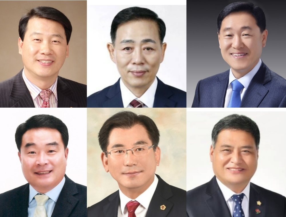 ▲ 전남도의원 이광일, 서대현, 강문성, 최무경, 최병용