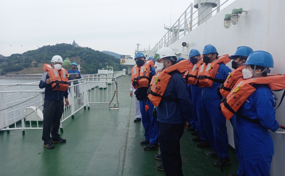 ▲  연안여객선 해양사고 대비훈련 모습