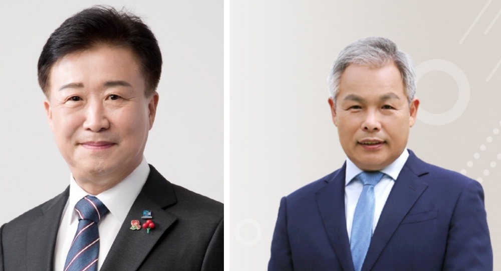 ▲ 정기명 여수시장과 정성택 전남대 총장