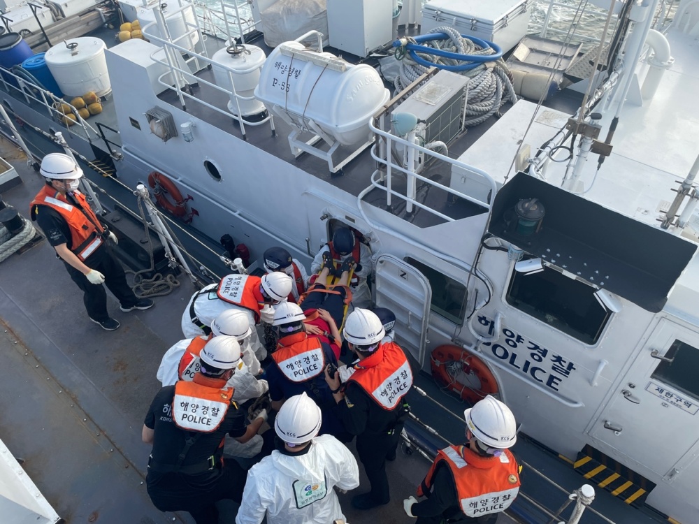 ▲ 응급환자 이송 모습