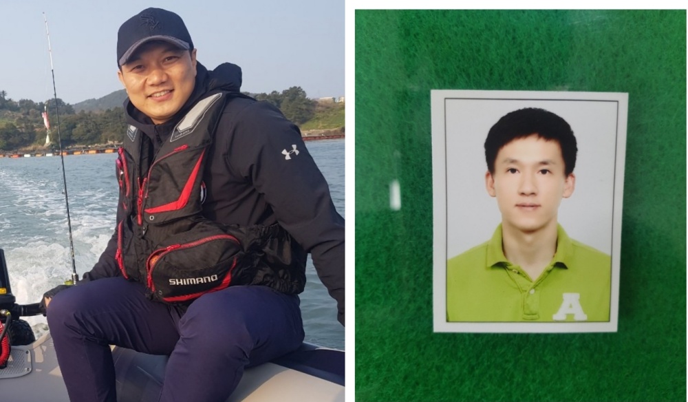 ▲돌산대교에서 투신한 익수자를 구조한 김정곤, 송원기 회원