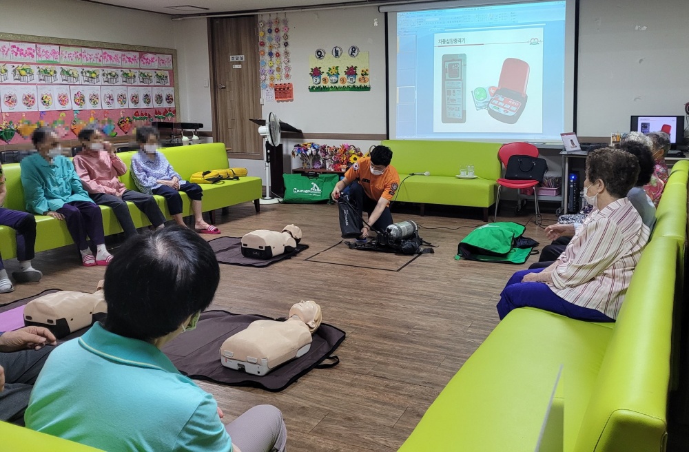 ▲ 피난약자시설 화재예방강화 교육