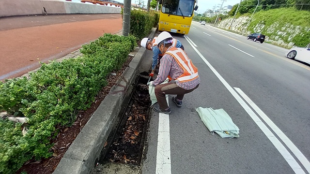 ▲ 빗물받이 청소 모습