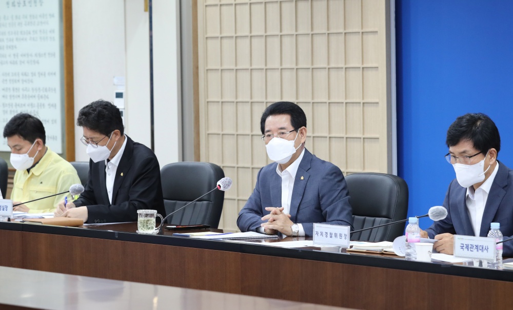 ▲ 실국장 정책회의 모습