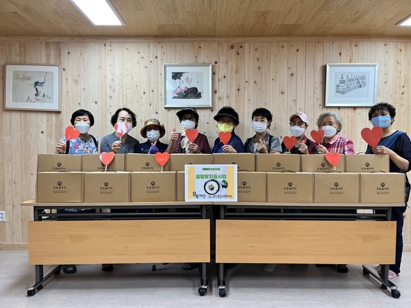 ▲ 여름철 보양식(설렁탕세트) 기관 내방을 통한 대면 전달