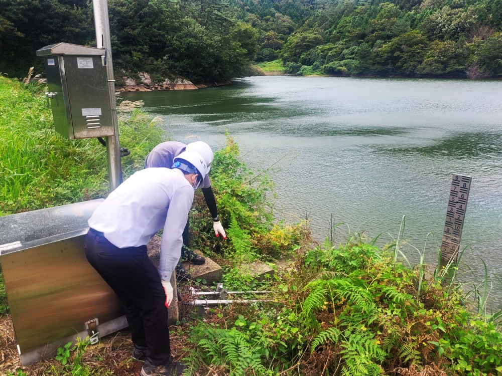 ▲ 농업용 저수지 점검 모습