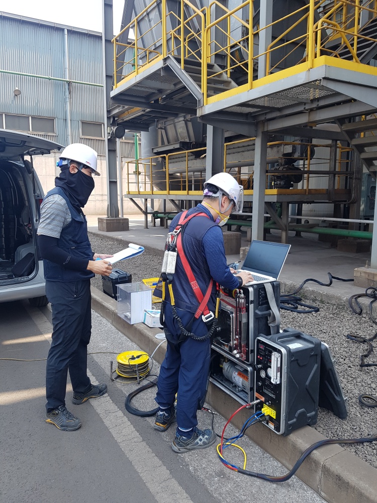 ▲ 대기분야 숙련도 관련 시험 분석 현장